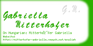 gabriella mitterhofer business card